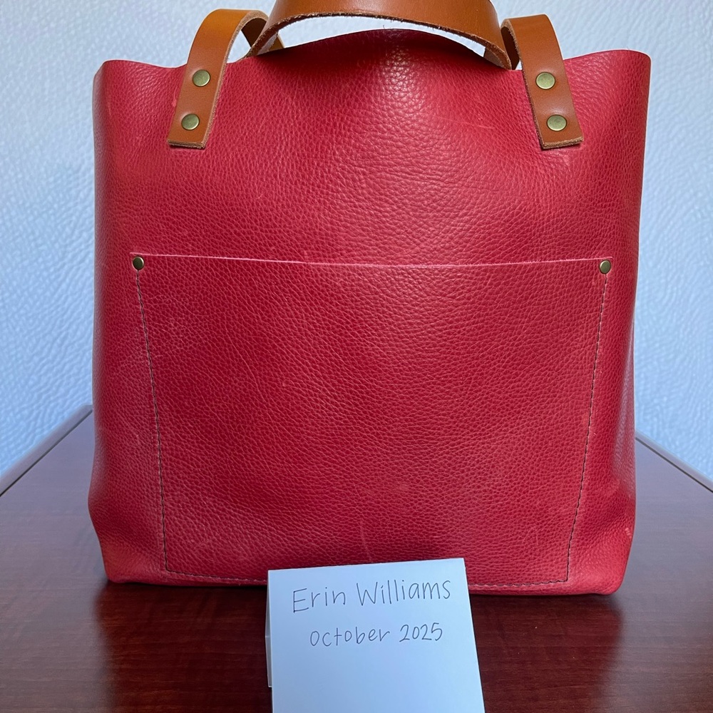Portland Leather Goods – *Sugar* Classic Tote (Large) - Tan Handles - Picture 2 of 6